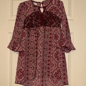 Bonnie Jean maroon dress